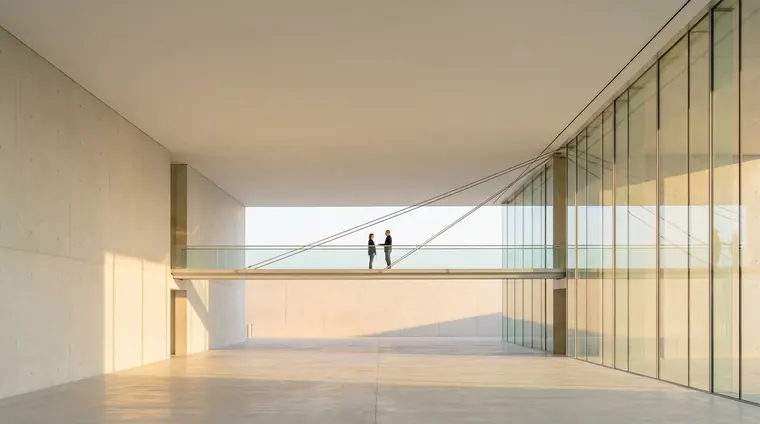 V8 — brug in atrium