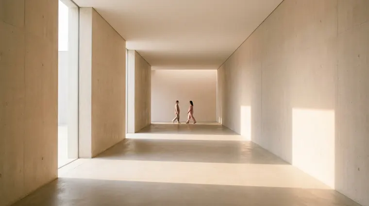 V9 — warme passage, lichtbanden